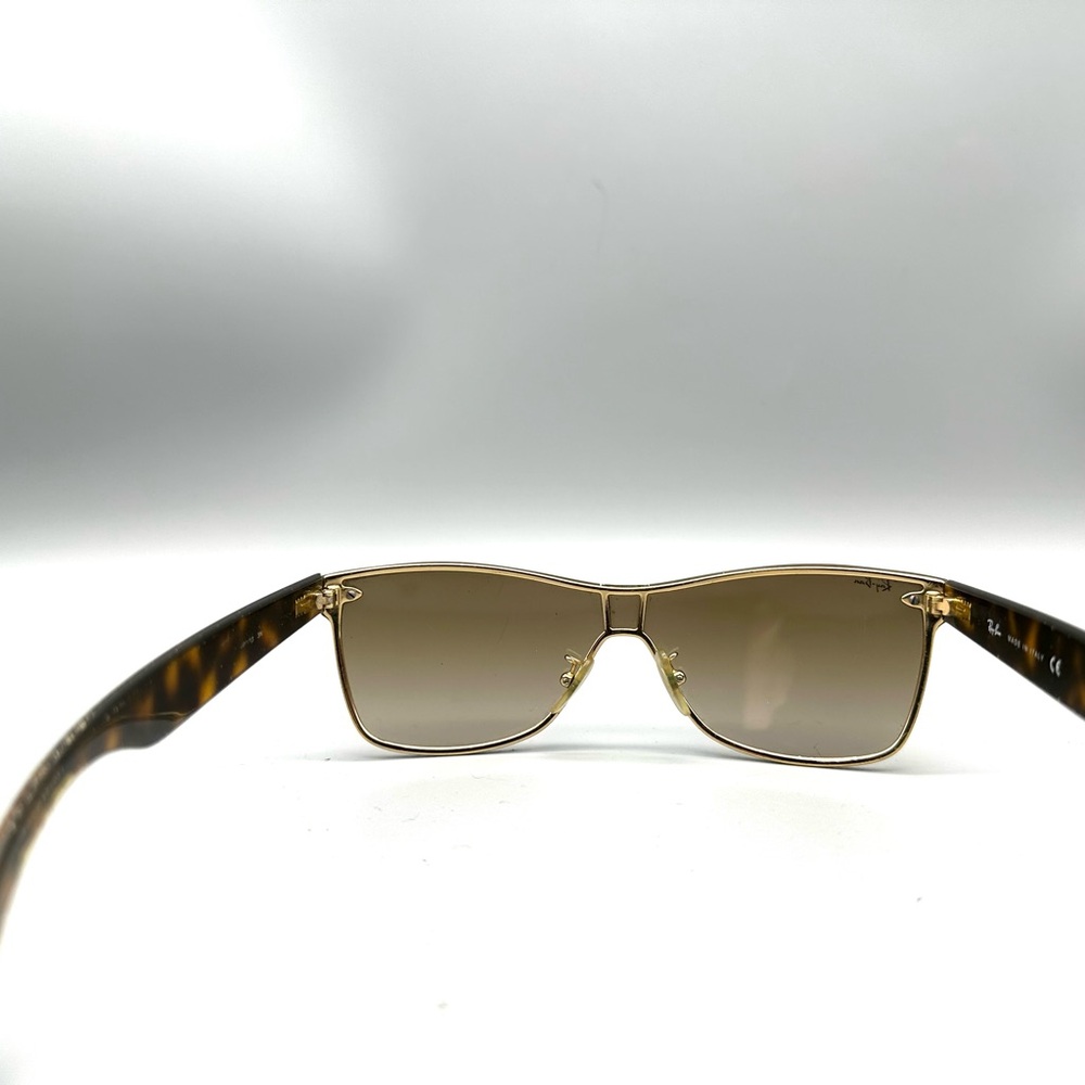 Ray-Ban Brown Gradient Tortoiseshell Shield Sungl… - image 4
